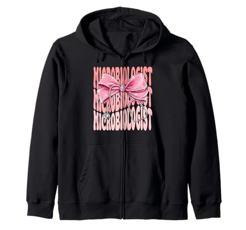 Mikrobiologe Week Day for Women Coquette Bow Stethoskop Kapuzenjacke Mikrobiologe Week Day for Women Coquette Bow Stethoskop Kapuzenjacke von Cute and Funny Groovy Coquette Microbiologist
