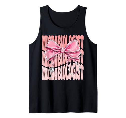 Mikrobiologe Week Day for Women Coquette Bow Stethoskop Tank Top Mikrobiologe Week Day for Women Coquette Bow Stethoskop Tank Top von Cute and Funny Groovy Coquette Microbiologist