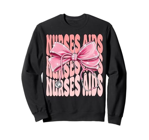 Nurses Aids Week Day for Women Coquette Bow Stethoskop Sweatshirt Nurses Aids Week Day for Women Coquette Bow Stethoskop Sweatshirt von Cute and Funny Groovy Coquette Nurses Aids