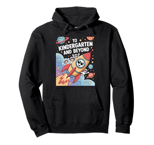 Bis zum Kindergarten und darüber hinaus Space Rocket Astronaut Kids Pullover Hoodie Bis zum Kindergarten und darüber hinaus Space Rocket Astronaut Kids Pullover Hoodie von Cute astronaut back to school design