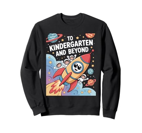 Bis zum Kindergarten und darüber hinaus Space Rocket Astronaut Kids Sweatshirt Bis zum Kindergarten und darüber hinaus Space Rocket Astronaut Kids Sweatshirt von Cute astronaut back to school design