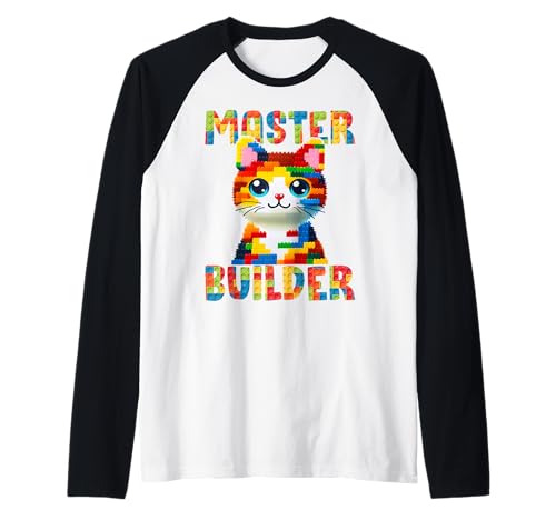 Master Builder Block Building Toy Kids Girls Cat Lover Raglan von Cute cat Graphic Block Brick Gifts