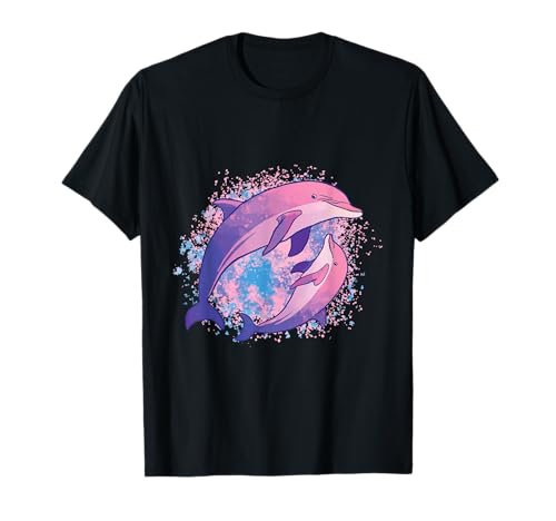 Niedliches Batik-Delfin-Shirt für Eltern und Kinder, Delfine T-Shirt Niedliches Batik-Delfin-Shirt für Eltern und Kinder, Delfine T-Shirt von Cute colorful Tie Dye Dolphin Sea Life Gifts