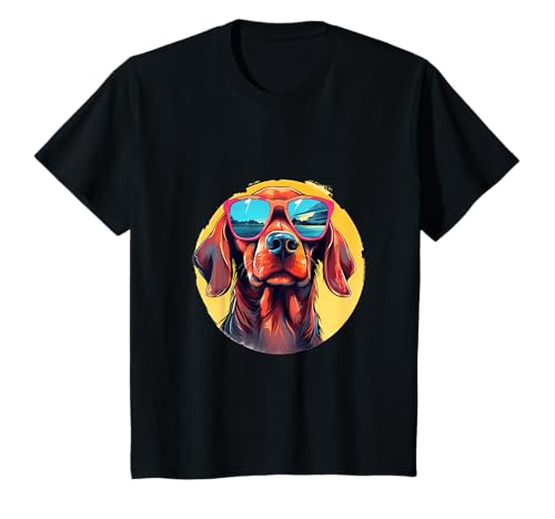 Kinder Cooler Hund mit Sonnenbrille T-Shirt Kinder Cooler Hund mit Sonnenbrille T-Shirt von Cute dog fan design the perfect gift