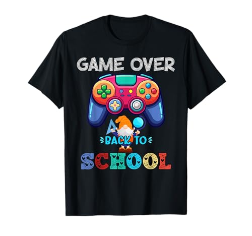 Game Over Back to School Design - Funny Gamer Kids First Day T-Shirt von Cute & Funny Back to School Designs