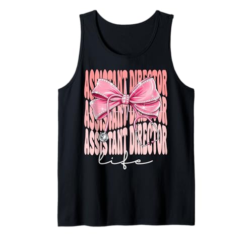 Assistent Director Life Week Day for Women Pink Coquette Bow Tank Top von Cute & Funny Coquette Assistant Director