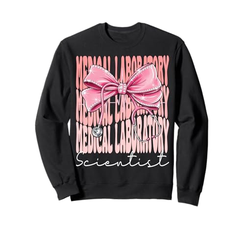 Medizinische Labor Wissenschaftlerwoche für Frauen Kokette Bogen Sweatshirt Medizinische Labor Wissenschaftlerwoche für Frauen Kokette Bogen Sweatshirt von Cute & Funny Coquette Medical Laboratory Scientist