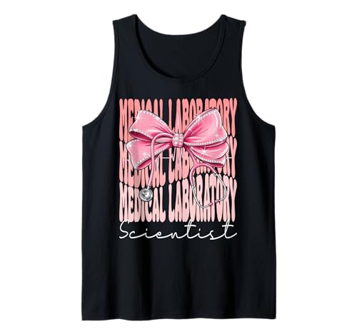 Medizinische Labor Wissenschaftlerwoche für Frauen Kokette Bogen Tank Top Medizinische Labor Wissenschaftlerwoche für Frauen Kokette Bogen Tank Top von Cute & Funny Coquette Medical Laboratory Scientist