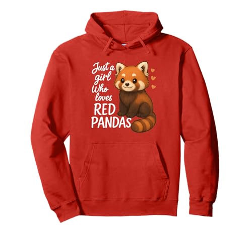 Nur EIN Mädchen, das rote Pandas liebt Pullover Hoodie von Cute & Funny Red Panda Apparel Gifts