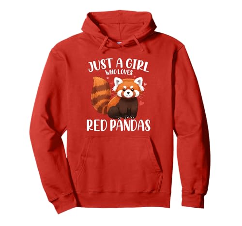 Nur EIN Mädchen, das rote Pandas liebt Pullover Hoodie von Cute & Funny Red Panda Apparel Gifts