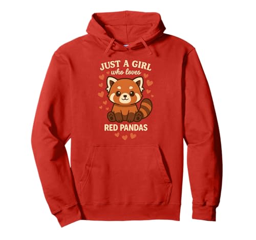 Nur EIN Mädchen, das rote Pandas liebt Pullover Hoodie von Cute & Funny Red Panda Apparel Gifts