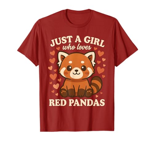 Nur EIN Mädchen, das rote Pandas liebt T-Shirt von Cute & Funny Red Panda Apparel Gifts