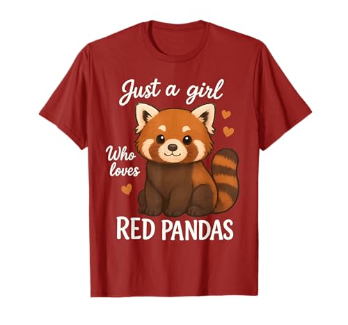 Nur EIN Mädchen, das rote Pandas liebt T-Shirt von Cute & Funny Red Panda Apparel Gifts