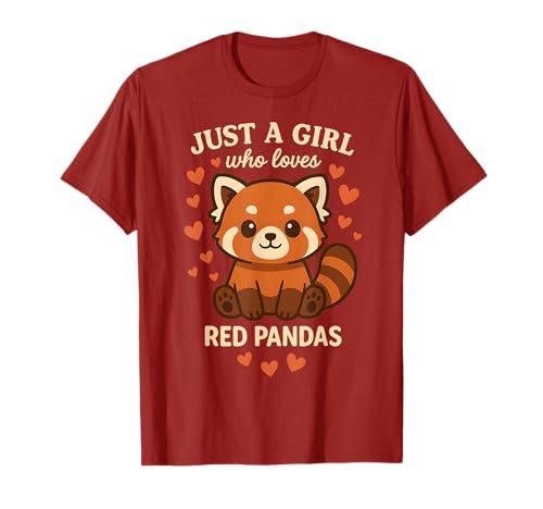 Nur EIN Mädchen, das rote Pandas liebt T-Shirt von Cute & Funny Red Panda Apparel Gifts