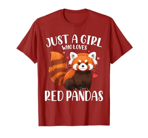 Nur EIN Mädchen, das rote Pandas liebt T-Shirt von Cute & Funny Red Panda Apparel Gifts