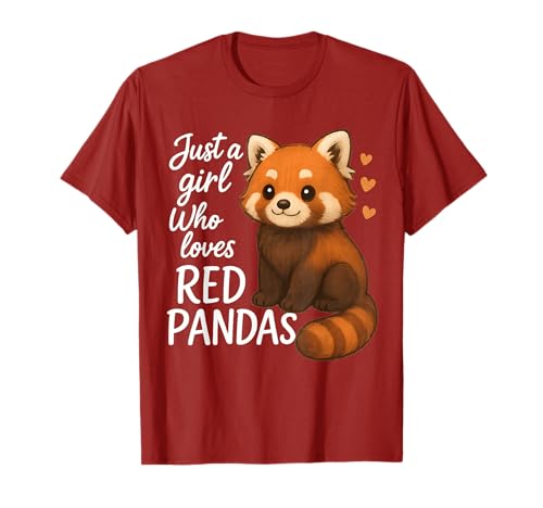 Nur EIN Mädchen, das rote Pandas liebt T-Shirt von Cute & Funny Red Panda Apparel Gifts