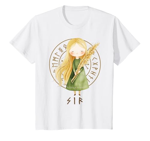 Nordische Mythologie Göttin SIF Wikinger Kinder Jungen Mädchen T-Shirt Nordische Mythologie Göttin SIF Wikinger Kinder Jungen Mädchen T-Shirt von Cute watercolour viking mythology for kids