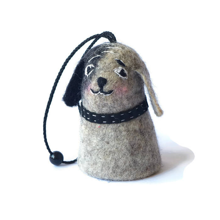 Schlüsseletui Welpen Hund Gefilzt Geschenk Für Kinder Ihr Tier Liebhaber Zubehör Wolle Geburtstagsgeschenk von CuteAndFelted