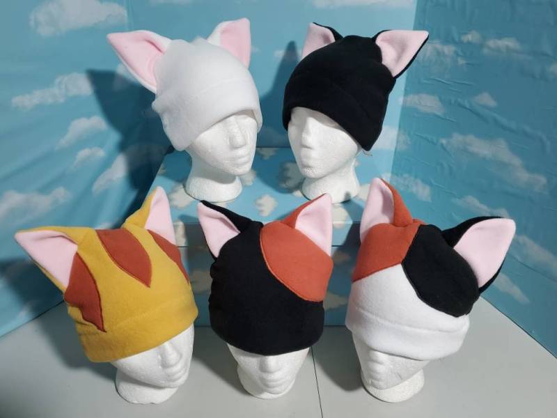 Kitty Katze Ohr Fleece Mütze Kitty Katze Ohr Fleece Mütze von CuteAsAButtonBySara