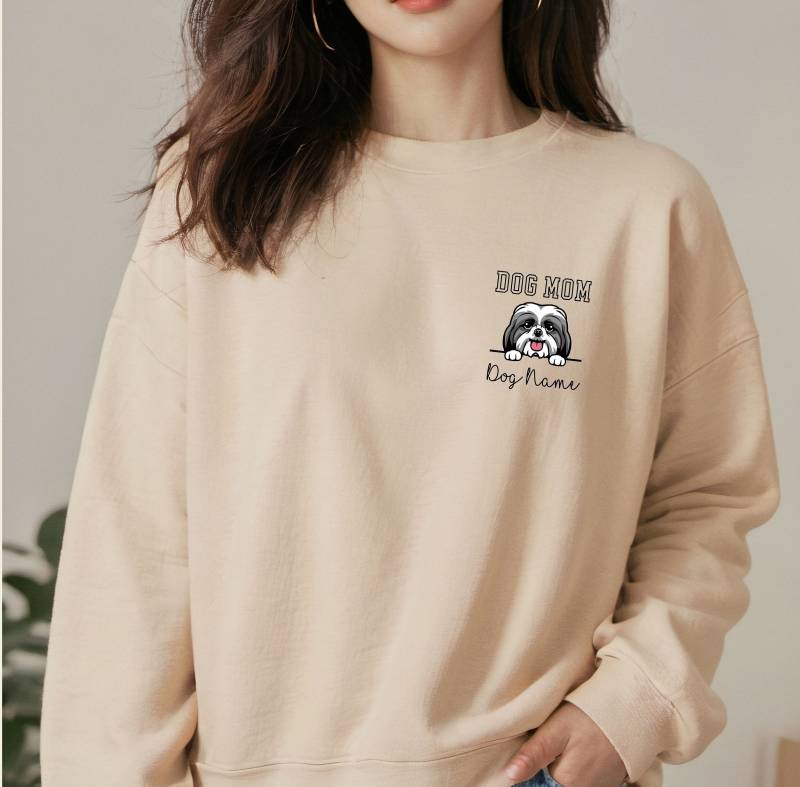 Custom Dog Mom Sweatshirt, Breeds Crewneck, Personalized Sweater, Gift For Lover, Gifts, Lover Appreciation Custom Dog Mom Sweatshirt, Breeds Crewneck, Personalized Sweater, Gift For Lover, Gifts, Lover Appreciation von CuteCactusCorner