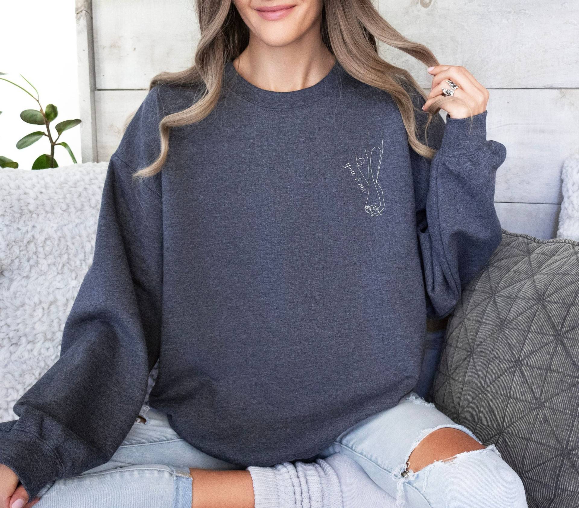 Pärchen Sweatshirts, Pullover, Süße Paar Sweater, Ehepaar Oberteil, Geschenk Freund Freundin, You & Me Couple Sweater Pärchen Sweatshirts, Pullover, Süße Paar Sweater, Ehepaar Oberteil, Geschenk Freund Freundin, You & Me Couple Sweater von CuteCactusCorner