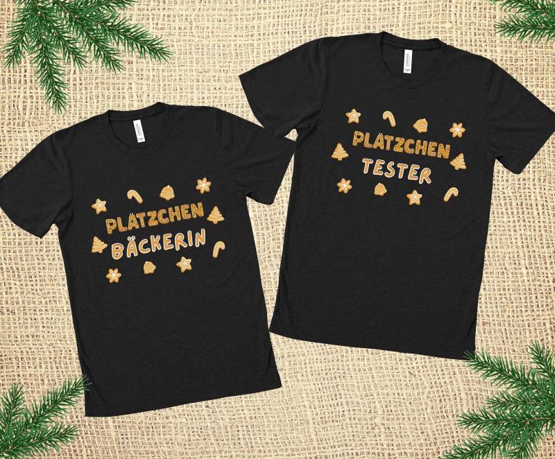 Pärchen T-Shirts Weihnachten, Plätzchen Bäckerin Shirt, Tester T-Shirt, Lustige Shirts Für Paare, Weihnachtsgeschenk Paare Pärchen T-Shirts Weihnachten, Plätzchen Bäckerin Shirt, Tester T-Shirt, Lustige Shirts Für Paare, Weihnachtsgeschenk Paare von CuteCactusCorner