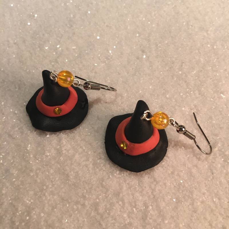 Ohrringe Hexenhut von CuteCharmsAT