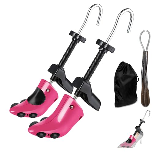 CuteHome Paar High Heel Schuhspanner, Zwei-Wege-Schuhspanner für Damen, Erweitert Länge und Breite von engen Schuhen，rot von CuteHome