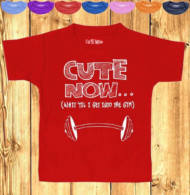 Süße Jetzt... | Warten Sie, Bis Ich in Der Turnhalle Zu Bekommen Geschenk Lustige Kinder Fitness Übung Kleinkind-T-Shirt T 2 T-6 Bodybuilding Ratte von CuteNow