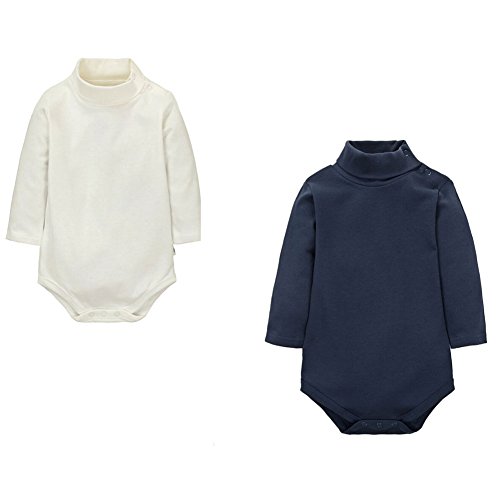 CuteOn 2 Packs Unisex Baby Spielanzug Polo Neck Langarm Baumwolle Kinder Bodysuit Königsblau + Beige 18 Monate CuteOn 2 Packs Unisex Baby Spielanzug Polo Neck Langarm Baumwolle Kinder Bodysuit Königsblau + Beige 18 Monate von CuteOn