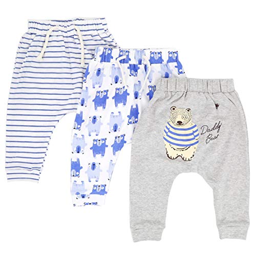 CuteOn 3 Packung Unisex Kinder Kleinkind Harem Hose Baumwolle Elastisch Trousers 18 Monate CuteOn 3 Packung Unisex Kinder Kleinkind Harem Hose Baumwolle Elastisch Trousers 18 Monate von CuteOn