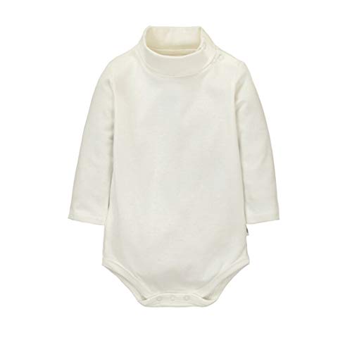 CuteOn Baby Jungen MädchenTurtleneck Baumwolle Bodysuit Strampler-Beige- 18 Monate von CuteOn