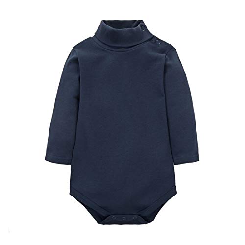 CuteOn Baby Jungen MädchenTurtleneck Baumwolle Bodysuit Strampler-Königsblau- 1 Jahre alt von CuteOn
