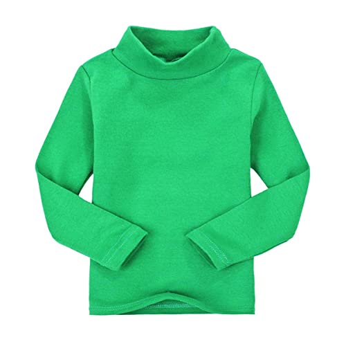 CuteOn Kids Kinder | High Neck | T-Shirt | Baumwolle | T-Shirt, Tops, T-Shirt Forest Green 24 Monate von CuteOn