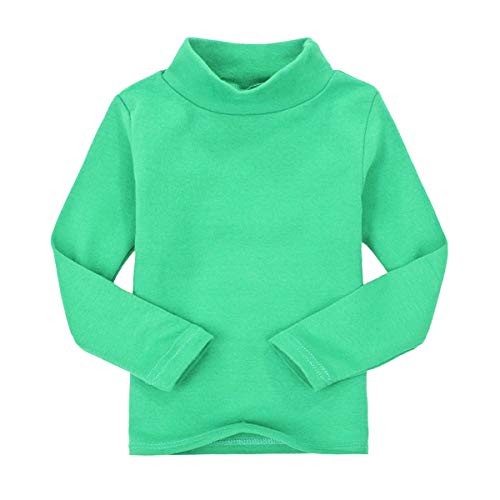 CuteOn Kids Kinder | High Neck | T-Shirt | Baumwolle | T-Shirt, Tops, T-Shirt Grün 24 Monate von CuteOn