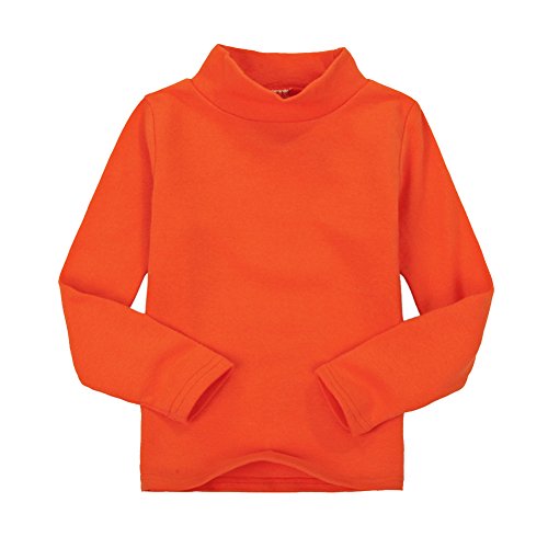 CuteOn Kids Kinder | High Neck | T-Shirt | Baumwolle | T-Shirt, Tops, T-Shirt Orange 24 Monate von CuteOn