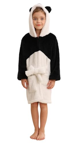 CuteOn Mädchen Bademantel Kinder Geschenke für Kleinkind Jungen Bademantel Panda Größe 9-11T von CuteOn