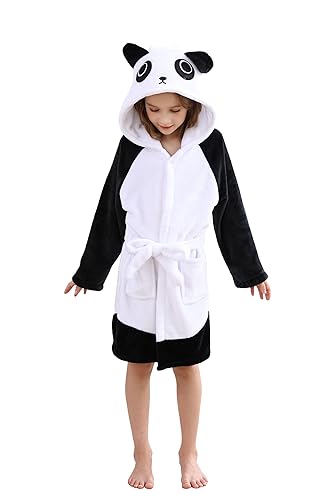 CuteOn Mädchen Bademantel Kinder Geschenke für Kleinkind Jungen Robe Panda Größe 7-8T von CuteOn