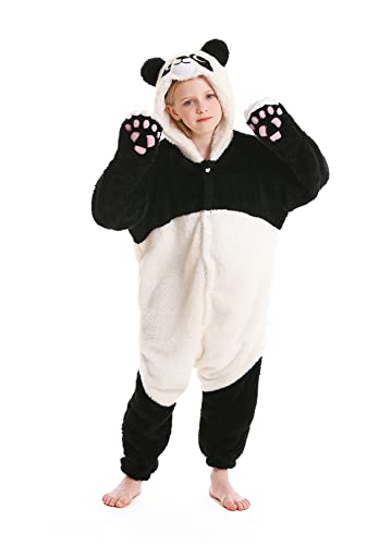 CuteOn Pyjamas Onesies Cosplay Kinder Unisex Tiere Halloween Kostüm Overalls Nachtwäsche Panda 4 Jahre von CuteOn