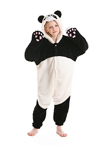 CuteOn Pyjamas Onesies Cosplay Kinder Unisex Tiere Halloween Kostüm Overalls Nachtwäsche Panda 5 Jahre von CuteOn