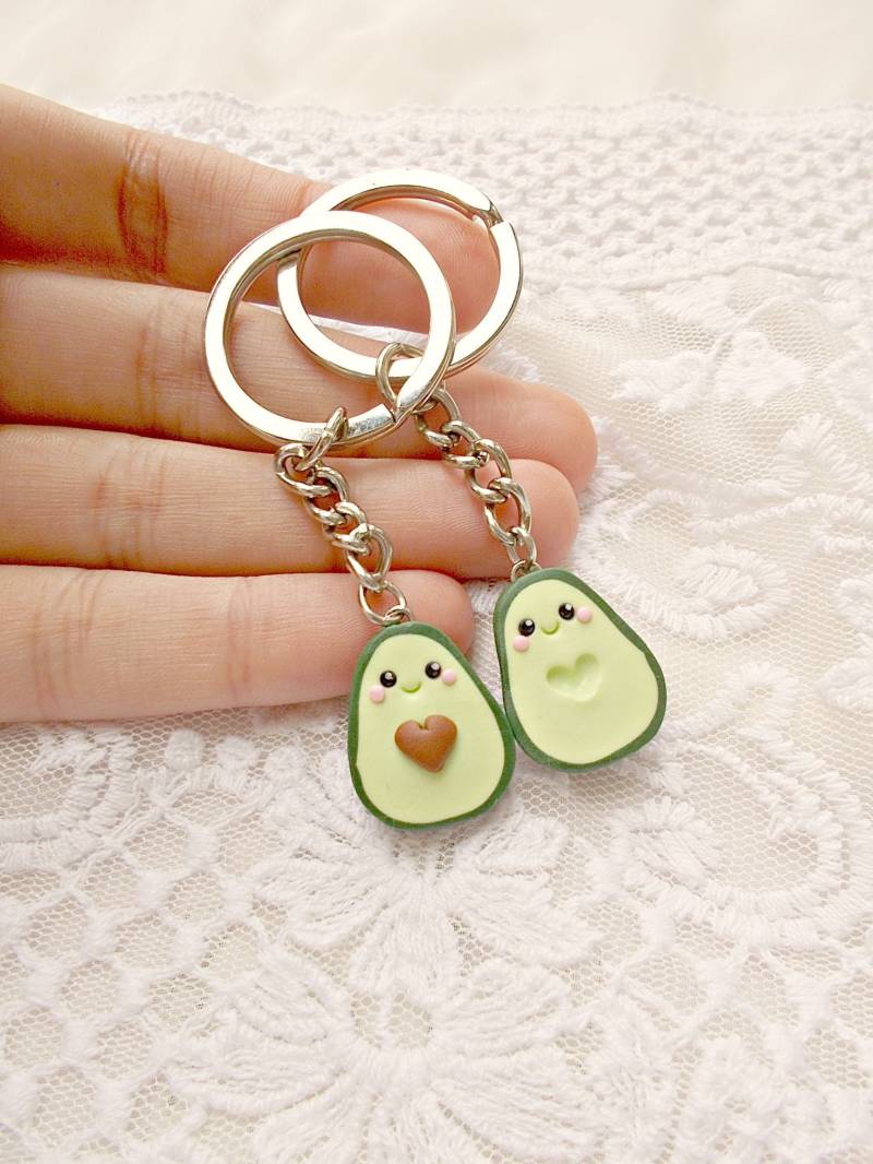 Beste Freundin Geschenke - Valentinstag Ostern Geschenk Avocado Schlüsselanhänger Freund Für Ihn Sie Beste Freunde von CutePawsGift