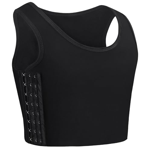 CuteStreet Transgender FTM Chest Binder Adjustable Affordable Breathable and Strong Compression Tank Top Trans Bra Binder, Schwarz, X-Small CuteStreet Transgender FTM Chest Binder Adjustable Affordable Breathable and Strong Compression Tank Top Trans Bra Binder, Schwarz, X-Small von CuteStreet