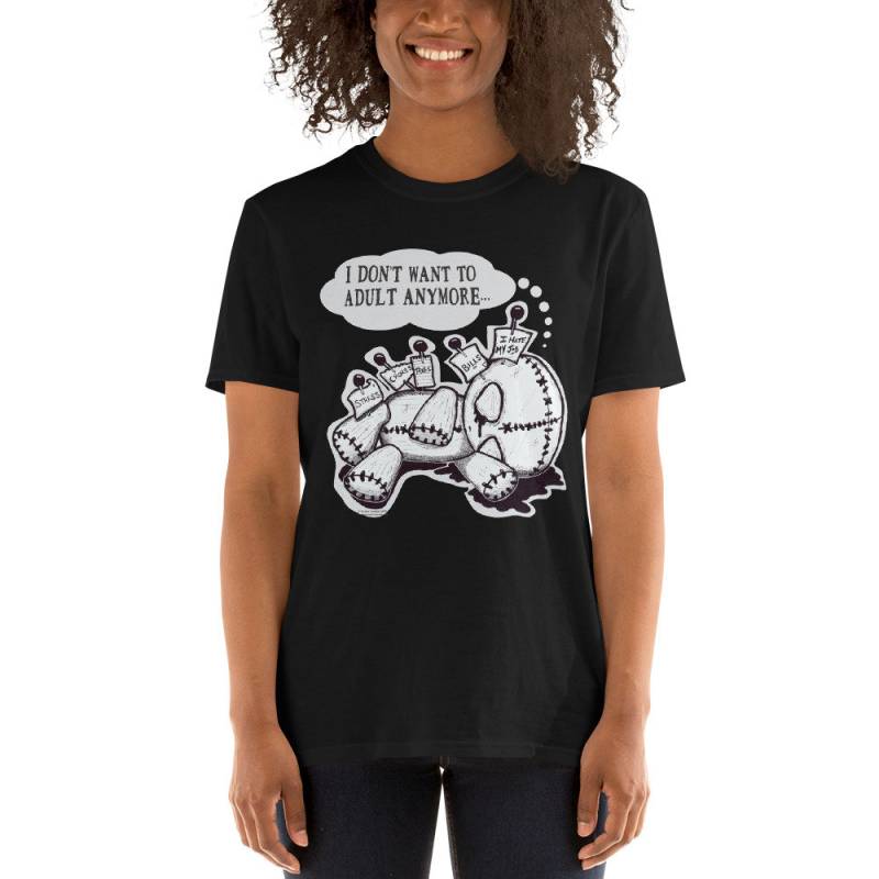 Original "Ich Zum Erwachsenen Mehr Will Nicht" Kurzarm Unisex T-Shirt | Alle Größen Original "Ich Zum Erwachsenen Mehr Will Nicht" Kurzarm Unisex T-Shirt | Alle Größen von CutestVoodoo