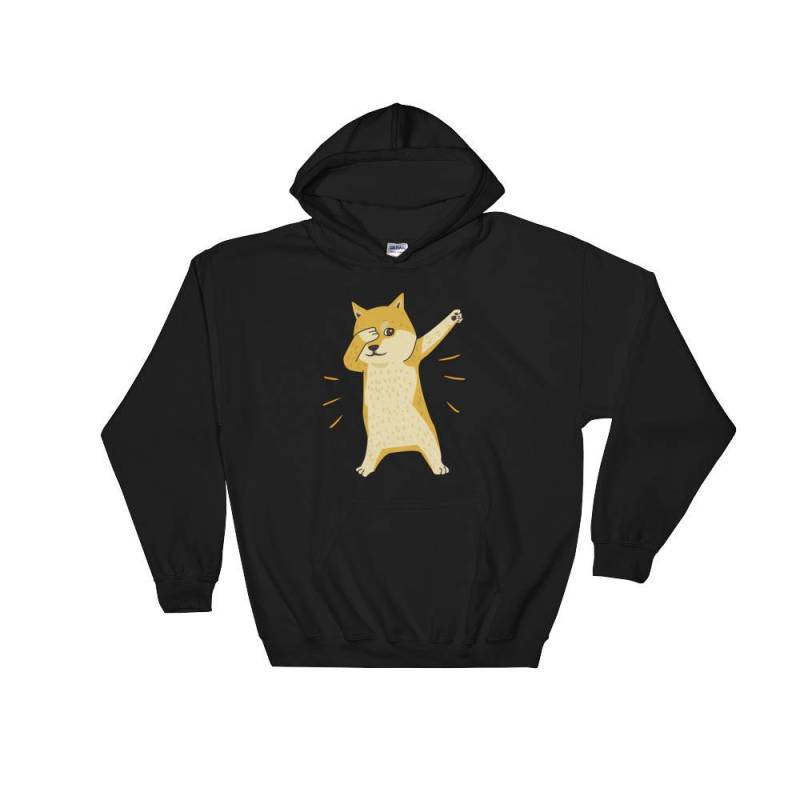 Betupfen Hund Shiba Inu Doge Welpen Geschenk Unisex Pullover Hoodie, Sweatshirt Mit Kapuze von Cutesyneeds
