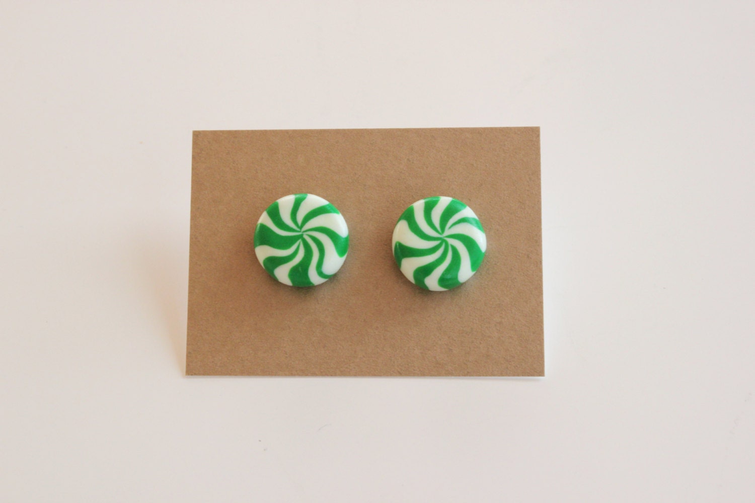 Handgemachte Pfefferminzbonbons Ohrringe von CutieJewelries