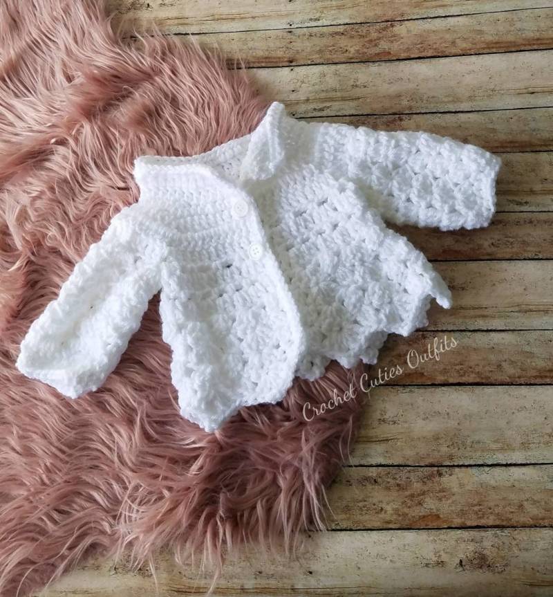 Baby Häkelpullover Neugeborenes Coming Home Outfit von CutieOutfitsbyBelle