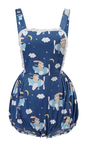 CutiePlusU Baumwolle Knopf Schritt Erwachsene Onesie Strampler Bodysuit Pyjamas- Full Print Overalls - Hasenpilot L CutiePlusU Baumwolle Knopf Schritt Erwachsene Onesie Strampler Bodysuit Pyjamas- Full Print Overalls - Hasenpilot L von CutiePlusU