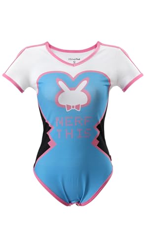 CutiePlusU Baumwolle Knopf Schritt Erwachsene Onesie Strampler Bodysuit Pyjamas-Mech Pilot 2XL von CutiePlusU