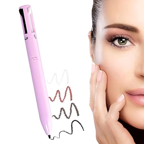 Multi Effect Liner,Schwarzer Eyeliner,Eyeliner Stift,Eyeliner Lidschatten-Stift,Make Up Stift 4in1,Make-up Wischfest Glatter Langlebiger Eyeliner Wasserdicht Multifunktionale Kosmetisches Werkzeug von Cutiolly