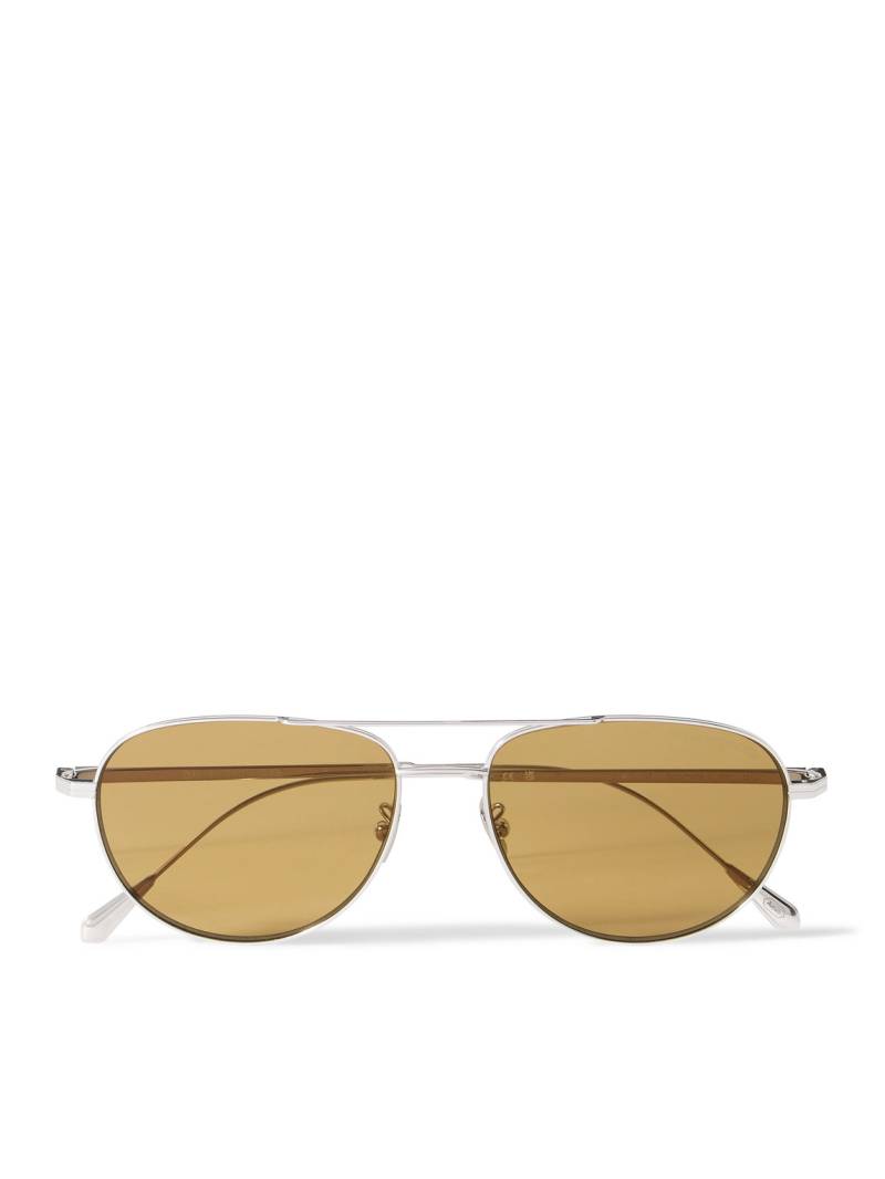 Cutler and Gross - 0002 Aviator-Style Rhodium-Plated Sunglasses - Men - Silver von Cutler and Gross
